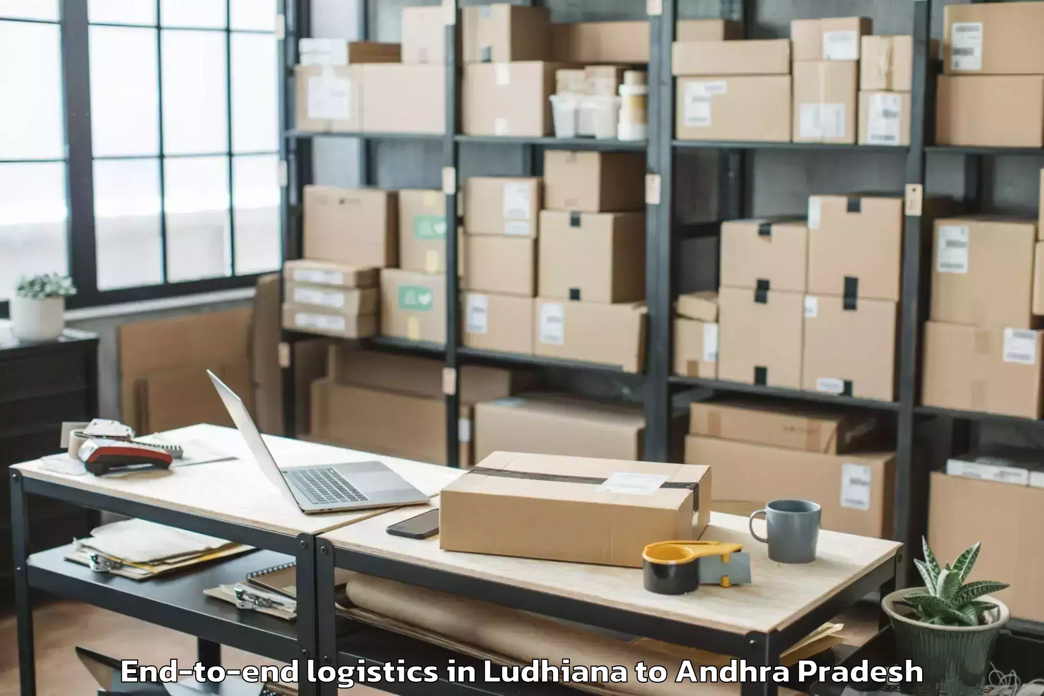 Book Ludhiana to Chagallu End To End Logistics Online